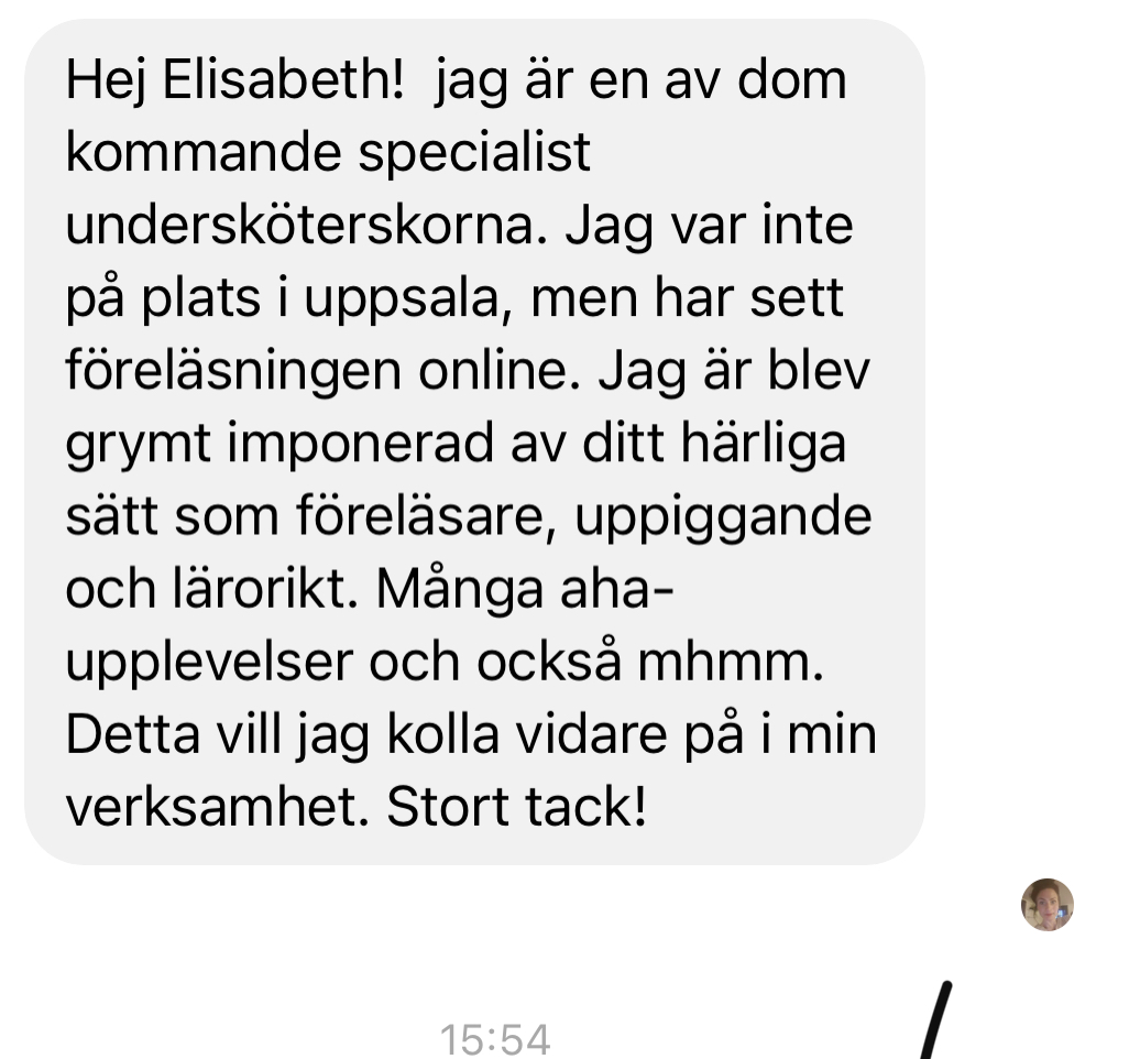Det kom ett mess